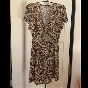 Boohoo, size 18, cheetah print
